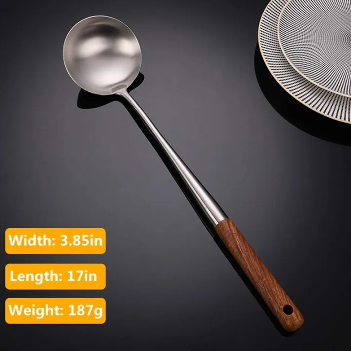 304%20Stainless%20Steel%20Frying%20Spoon%20With%20Rosewood%20Handle%20and%20Extended%20Chef%20Special%20Frying%20Spoon%20-%20Image%207