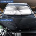 Car Sunshade Umbrella Foldable Auto Front Window Sunshade Cover Vehicle Interior Sun Shade Visor Sturdy Automotive Protection - Car Accessories. 
