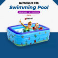 Inflatable Giant Family Pool Rectangular Swimming Pool Premium Quality 3 Layers Bathing Tub Kids Summer Indoor Outdoor Playing Pool for Baby/Children/Family. 