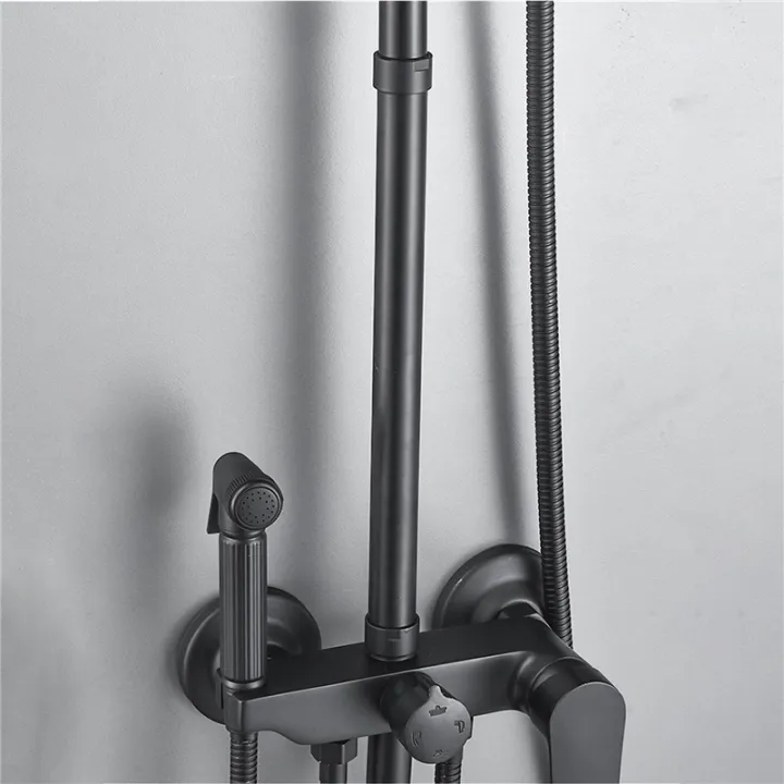 Black%20Shower%20Extend%20Pipe%2030cm%20Length%20Shower%20Mixer%20Pipe%20Brass%20Bath%20-%20Image%205