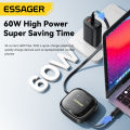 Essager 60w Charging Cable Storage Box Portable Charging Data Cable Multi-function Converters Lightning Micro Type c. 