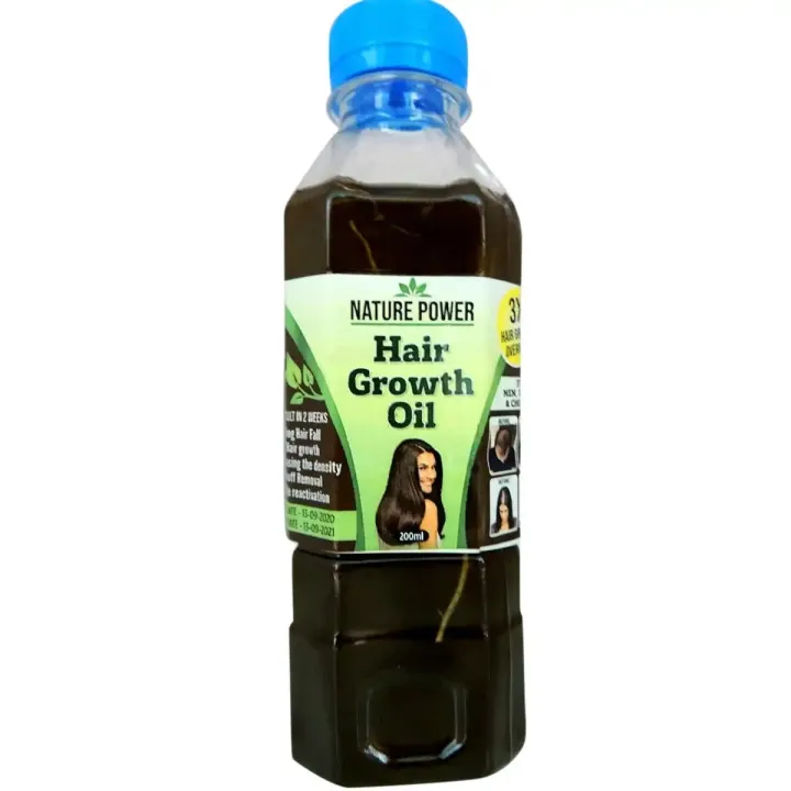Ayurvedic 100% Natural Hair Growth Oil for Men, Women, & Children - 200ml"