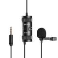 BOYA BY-M1 Pro II Universal Clip-on Microphone Omni-directional Condenser Lapel Mic - black. 