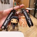 Anime Wednesday Addams Keychain Adams Family Cute Figure Doll Keyring Bag Pendent Car Key Accessories Gift for Men Women Friends. 