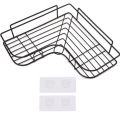 Wall Mounted Bathroom Corner/ Shelf/ Rack/ Storage Organizer - Bathroom Accessories (Material - Metal Finish). 