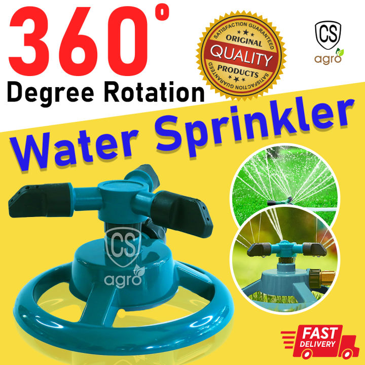 Rotating Lawn Large Area Coverage Water Sprinkler for Garden Yard Lawns Oscillating Hose 360 Degree Rotation Irrigation System for Outdoor Grass