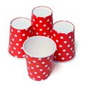 10 Pcs Polka Dots Paper Cups - Disposable Party Paper Cups for Birthday, Wedding Parties. 