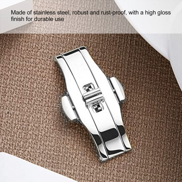 Watch%20Clasp%20Buckle%20Push%20Universal%20Double%20Button%20Folding%20Stainless%20Steel%20Buck%20MUF%20-%20Image%203