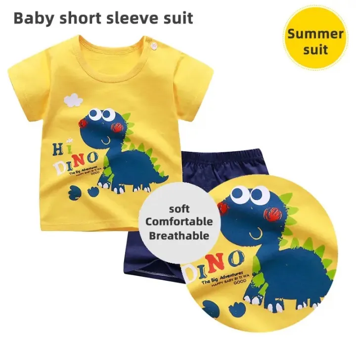 Baby%20T-Shirt+Shorts%20Two-piece%20Set%20Boy%20Girl%20Cotton%20Short%20Sleeve%20Kids%20Clothing%20Outfit%203-24M%20-%20Image%208