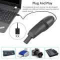 Mini Computer Vacuum USB Keyboard Cleaner PC Laptop Brush Dust Cleaning Kit. 