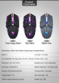 T-Wolf V7 Mechanic Gaming Mouse DPI Adjustable LED RGB Wired USB Programmable Mouse. 