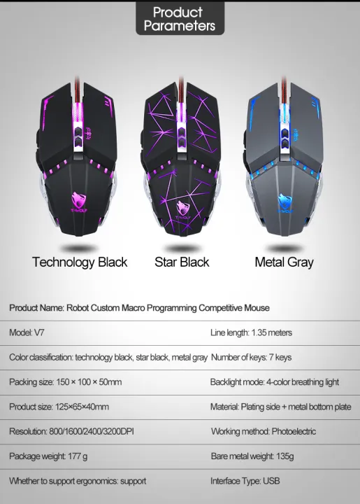 T-Wolf%20V7%20Mechanic%20Gaming%20Mouse%20DPI%20Adjustable%20LED%20RGB%20Wired%20USB%20Programmable%20Mouse%20-%20Image%203