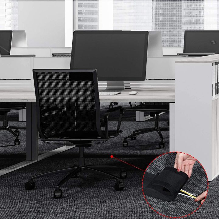 Floor Cord Covers-1 * Floor Cable Cover-black