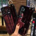 Anti-knock Wristband Phone Case For ZTE Blade V70 Vita/V70 Design protective Back Cover Kickstand ring Cute Cartoon. 