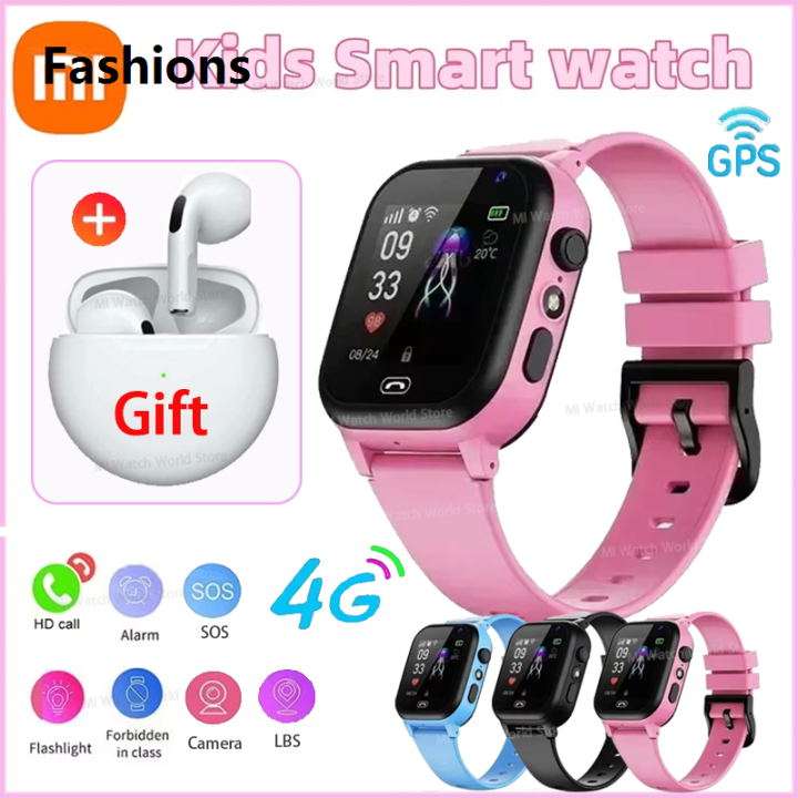 Fashions Luxury Xiaomi Kids 4G Smart Watch SOS GPS Location Video Call ...
