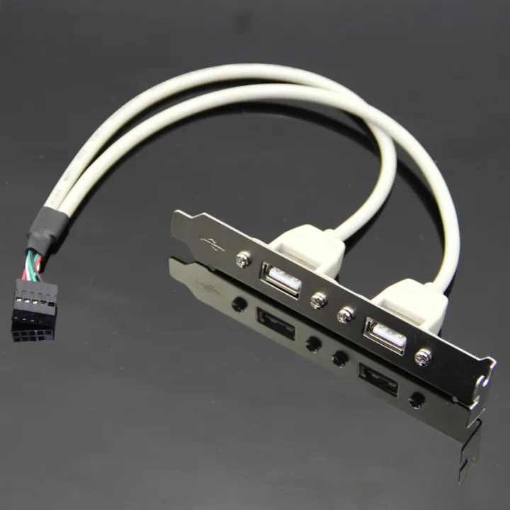 Bochara%20Motherboard%202.54%E2%82%AC?9pin%20Header%20To%202%20Ports%20Usb%202.0%20Female%20Cable%20Back%20Panel%20Bracket%20For%20Desk%20Computer%20-%20Image%203