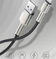 Baseus Cafule Series Metal Data Cable USB to IP 2.4A 0.25m/1m/2m-Black/White/Purple/Green. 