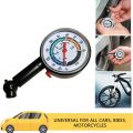 OUTAD Car Truck Tyre Tire Air Pressure Gauge Meter Tester Motorcycle Bike 0-55PSI-Metal. 