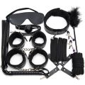 sm Female BDSM training and bondage equipment set, leather plush eight-piece set, eleven-piece set, adult toys. 