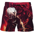 Otakuen Tokyo Ghoul 3D Printed Moon Ghoul Kaneki Ken Cool Anime Shorts Pants Men Women Chilren Beach Short Pants Swimming Trunks. 