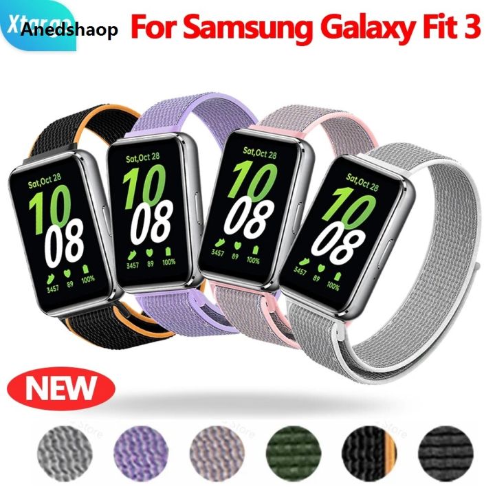 Anedshaop Nylon Loop Strap for Samsung Galaxy Fit 3 Smart Bracelet Wristband Profesional Replacement Correa For Samsung Galaxy Fit 3 Band Accessories