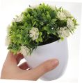 Modern Artificial Flower Potted Plants Decorative With Pot Garden Home Farmhouse Centerpieces Wedding Indoor Décor. 