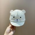 Cartoon Bear Baby Hat Summer Newborn Thin Baseball Cap With Ear Cute Solid Color Infant Boy Girl Sun Hats Gorras. 