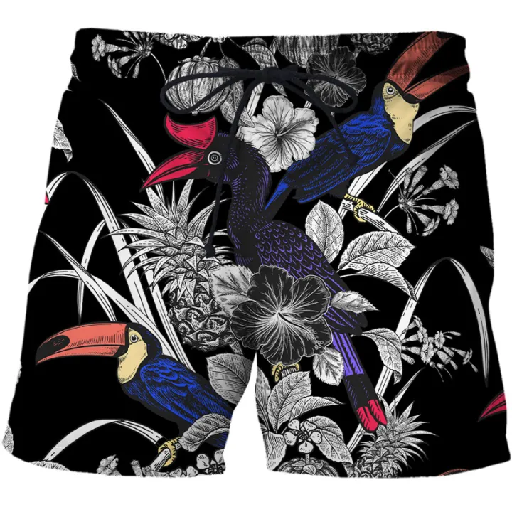 Summer%20New%20Swim%20Beach%20Shorts%20Men%203d%20Parrot%20Print%20Quick-drying%20Fashion%20Cool%20Sports%20Shorts%20Men'clothing%20Dropshipping%20Pants%20Teen%20-%20Image%202