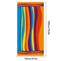 Compact Towel Oversized Machine-Washable Microfiber Beach Towel Lightweight Pool Towel for Vacation Poolside Outdoor Travel. 