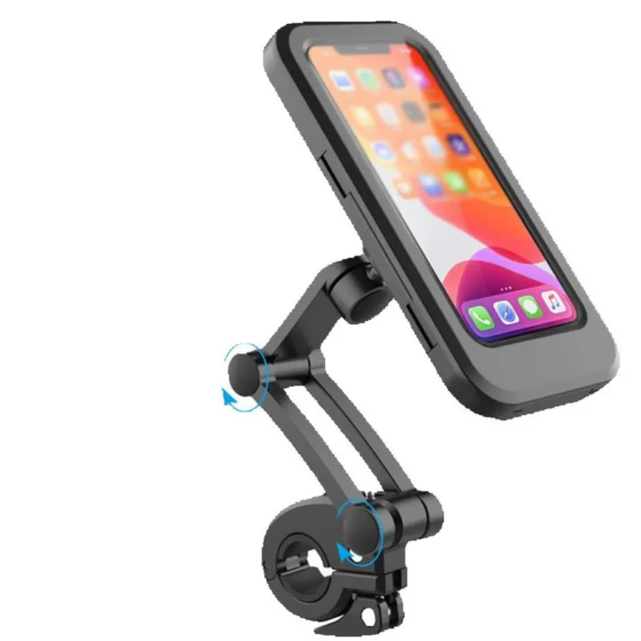 Mobile Phone Holder Bracket Bicycle Handle Waterproof Navigation Stable Support