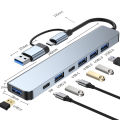 Multiport USB Hub 3.0 Multi USB Splitter 4 USB C Port 3.0 2.0 Ports Adapter Multiport Adapter for PC Laptop Computer Hub. 
