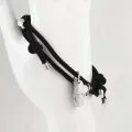 【Miga Plaza】 Set of 4 Best Friend Forever Four Leaf Clover Cling Bracelet Women Girls Black String Friendship Bracelet Jewelry Gift. 