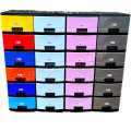 Drawer 6 in 1 baby drawer cupboard storage multi color blue pink grey bed side drawer. 