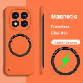 Thin Hard Magnetic Frameless Phone Cases for Redmi Note 14 Note14 Pro 14Pro Plus ProPlus 5G Solid Color For Magsafe Matte Covers. 