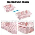 High Standard Stretchable Fridge Storage Rack, Organizer Drawer, Storage Basket. 