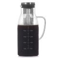 Cold Brew Coffee Maker,Tea Pitcher Infuser with Lid&Scale,51Oz/1.5L. 