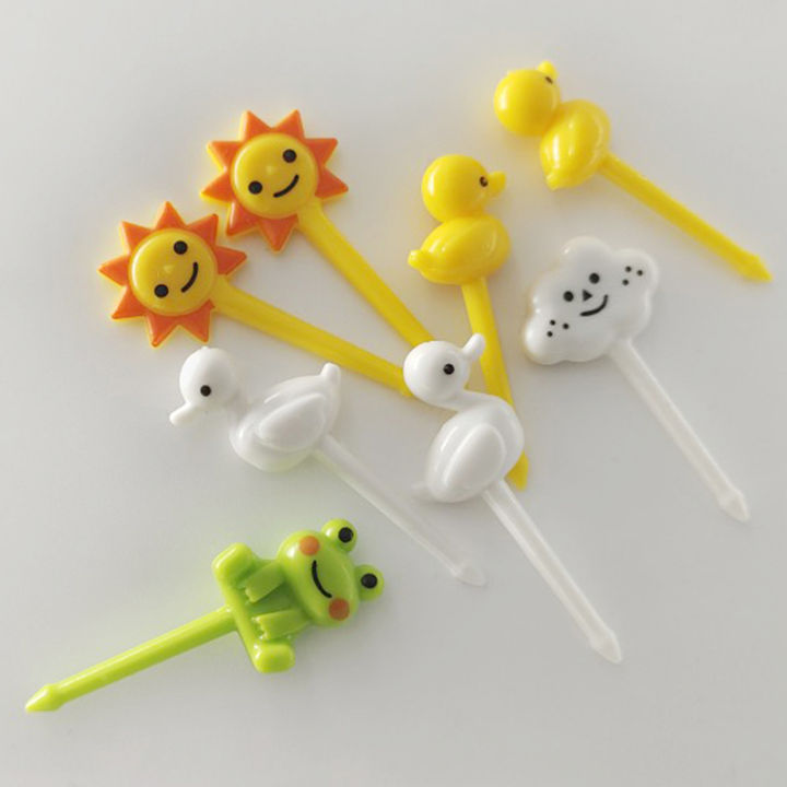 8pcs%20Animal%20Fruit%20Fork%20Food%20Grade%20Plastic%20Mini%20Cartoon%20Kids%20Cake%20Fruit%20Toothpick%20Bento%20Lunch%20Bento%20Accessories%20Party%20Decoration%20Bawei%20-%20Image%205