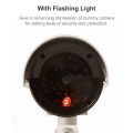 Fake Security Camera Dummy Camera Simulated Surveillance Camera with Flashing Light Indoor Outdoor Use for Home Business Warning Security. 