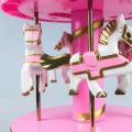 1pcs Luxury Carousel Music Box 4 Horses Rotate Rotation Romantic Luxury Carousel Toys Handwork Music Box Gifts. 