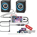 HT208 Heavy Bass Multimedia Speaker with Surround Subwoofer Laptop Speaker & Desktop Speaker. 