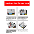 Mini Table Saw Electric Small Bench Saws Desktop Saw Household PCB Model Cutting Tool Woodworking Lathe EU Plug. 