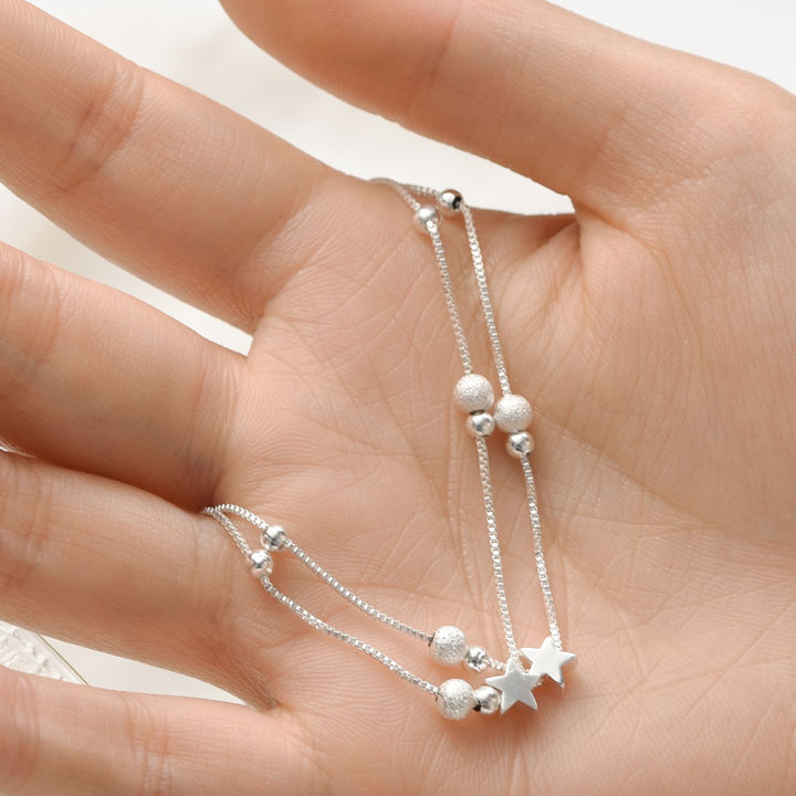 Women%20Double%20Layer%20Star%20Pendant%20Chain%20Bracelets%20Girls%20Sweet%20Charm%20Bangle%20Ladies%20Korean%20Jewellery%20Accessories%20Beads%20Bracelets%20-%20Image%207