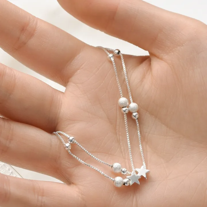 Women%20Double%20Layer%20Star%20Pendant%20Chain%20Bracelets%20Girls%20Sweet%20Charm%20Bangle%20Ladies%20Korean%20Jewellery%20Accessories%20Beads%20Bracelets%20-%20Image%207
