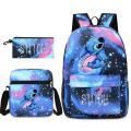 MINISO Disney Stitch Kids Backpack Cartoon Stitch Print Kindergarten Pencil Case Boy Girl Shoulder Bag Children Schoolbag Gift. 