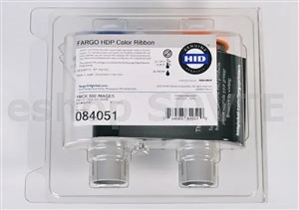 Fargo 084051 YMCK Color Ribbon, 500 Print, Capacity: 500 Images