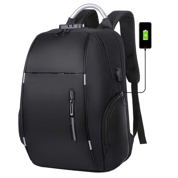 LouisWill Backpacks Men Laptop Backpacks Travel Backpacks Waterproof Bags College Backpack Shoulder Bags Reflective Strip Back Packs School Bags with USB Charging Port for Men