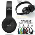 P47 Wireless Headphones with Mic Gaming Headset Foldable Over Ear P47 Earphone Noise Cancelling Headphones Bass Super Microphone Bluetooth Fm TF Card Support. 