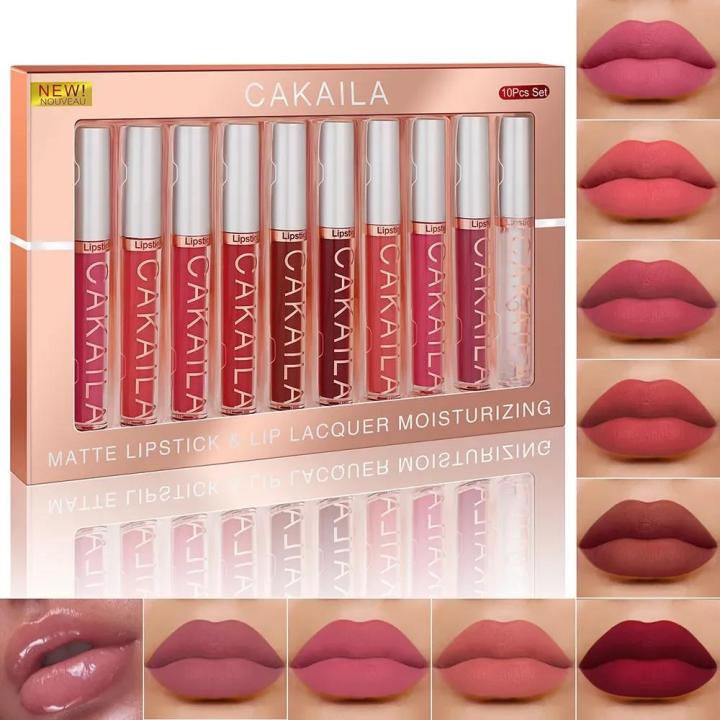 10/6 PCS Lipstick Set Makeup for women Waterproof Long lasting Cosmetics Korean makeup Matte lipstick