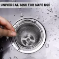 1Pc Water Sink Filter Shower Drain Hole Anti Blocking Mesh Stainless Steel Sink Strainer Floor Drain with Handle Kitchen Gadgets. 