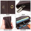 【ZIME】Royal Bagger Men Small Wallet Handmade  Cow Leather Men's  Purse Card Holder Wallets Vintage Fashion. 